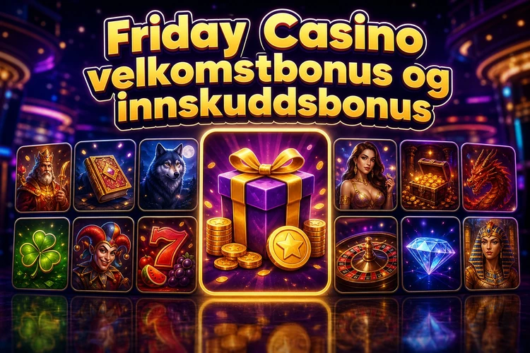 Friday Casino velkomstbonus og innskuddsbonus