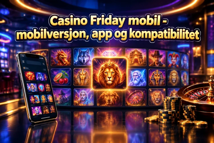 Casino Friday mobil - mobilversjon, app og kompatibilitet