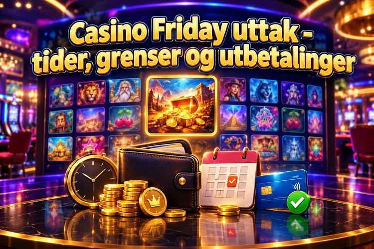 Casino Friday uttak - tider, grenser og utbetalinger